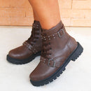 Bota Feminina Coturno Ribite Mirela Cano Curto | 8070