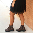 Bota Feminina Coturno Ribite Mirela Cano Curto | 8070