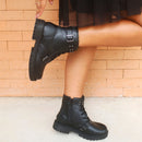 Bota Feminina Coturno Ribite Mirela Cano Curto | 8070