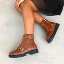 Bota Feminina Coturno Ribite Mirela Cano Curto | 8070