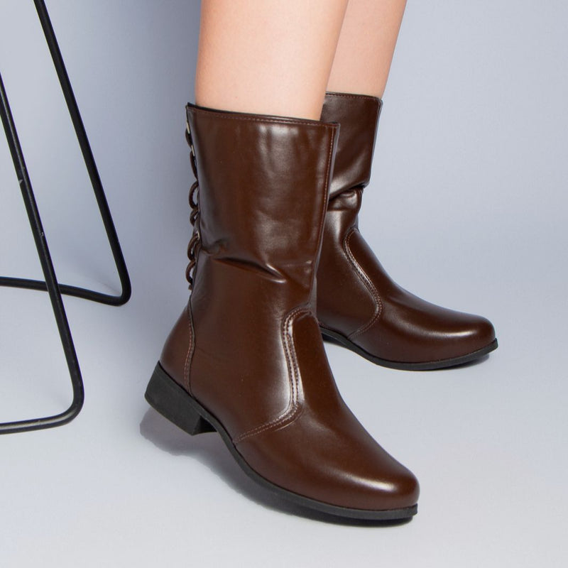 Bota Feminina Montaria Cano Medio 8064