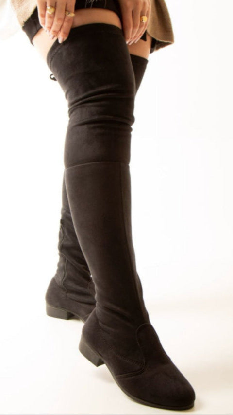 Bota Feminina Over Stretch Camurça 8044